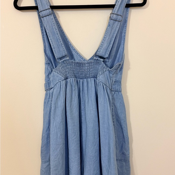 Urban Outfitters Anita Button Wrap Chambray Romper - Picture 5 of 5